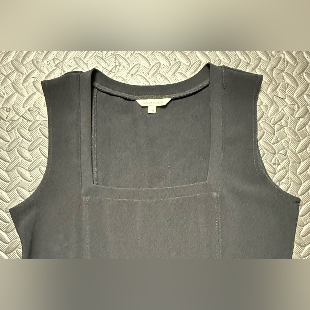Boston Proper Black Sleeveless Little Black Dress Size PM - Picture 3 of 9